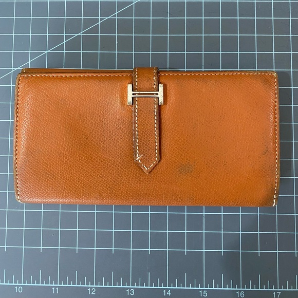 Authentic Hermes Bearn tri-fold wallet